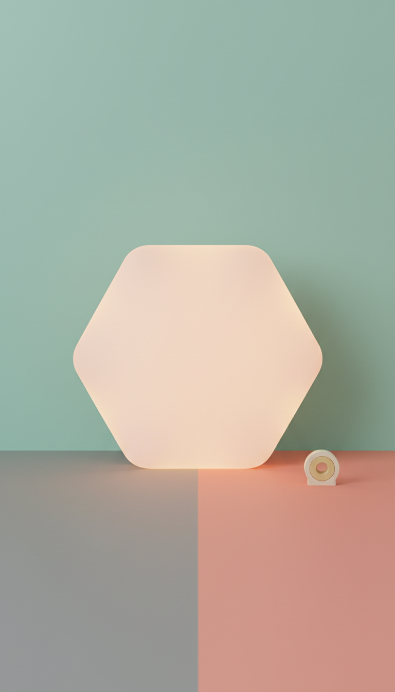 Coral Blush Modular Light Panel