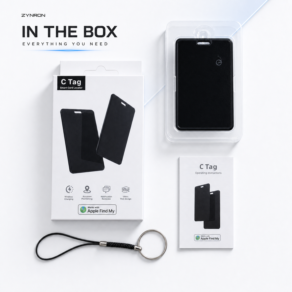 ZYNRON Slim Wallet Tracker Card