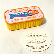 Pink and Orange sardine travel jewelry case