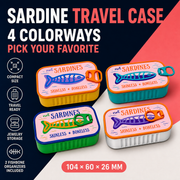 Sardine Tin Travel Jewelry Case