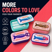 Sardine Tin Travel Jewelry Case