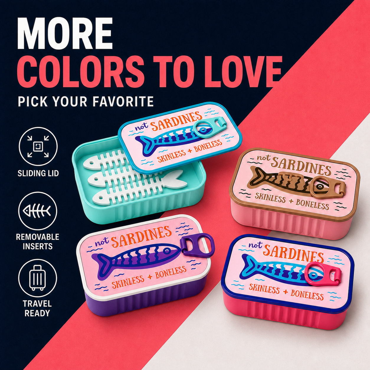 Sardine Tin Travel Jewelry Case